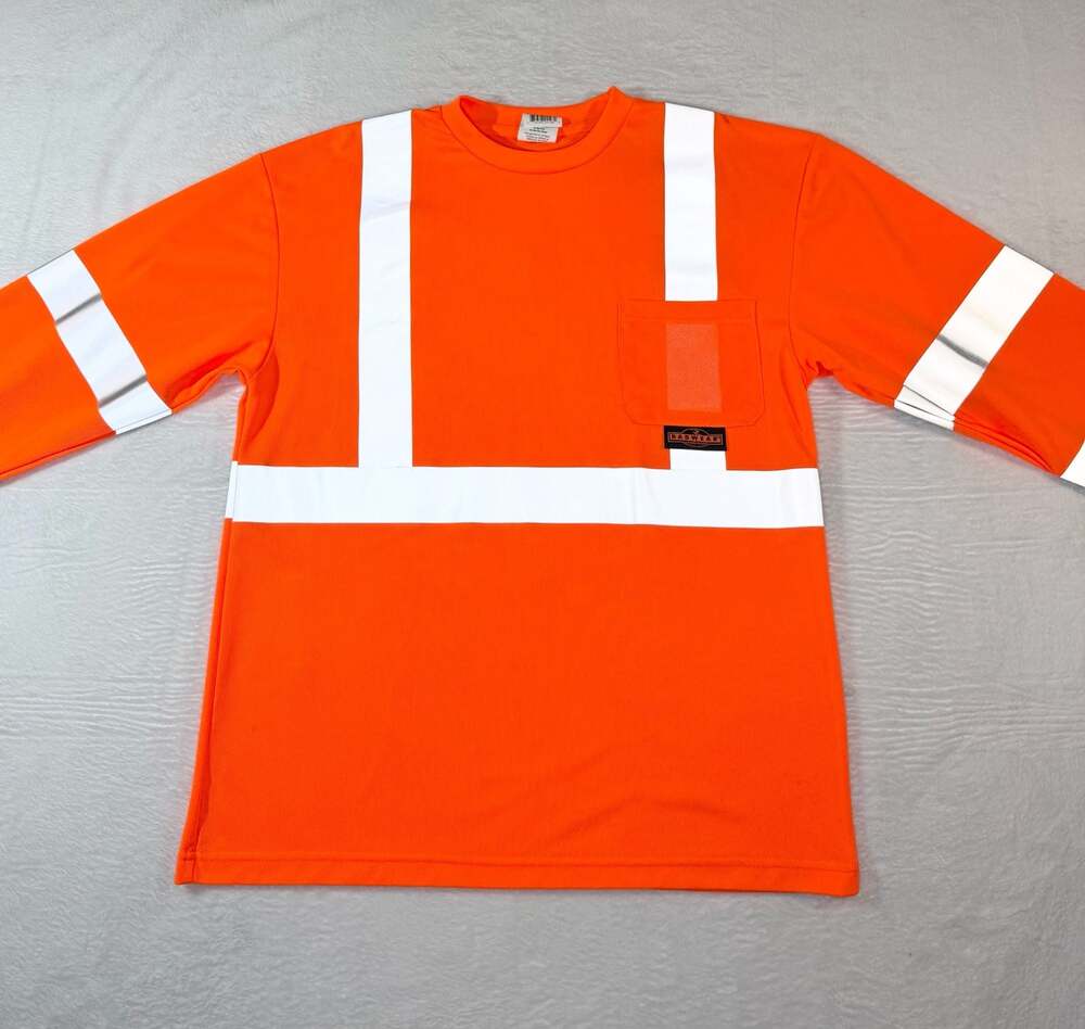 Radians Radwear ST21-3POS Class 3 High Visibility Orange Long Sleeve Safety Tee